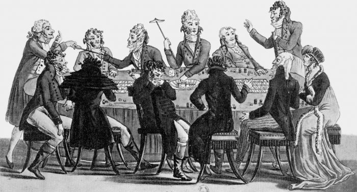 Roulette tafel rond het jaar 1800