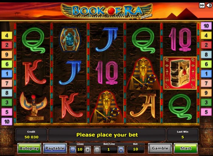 Book of Ra Deluxe Gokkast Review Novomatic