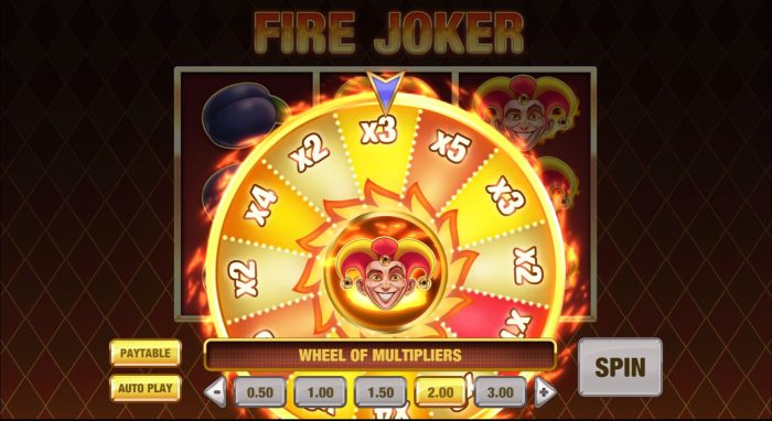Wheel of Multipliers Fire Joker