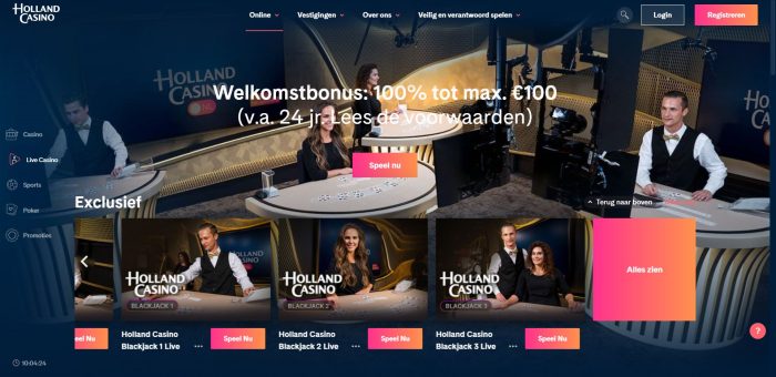 Bonussen bij Holland Casino Online