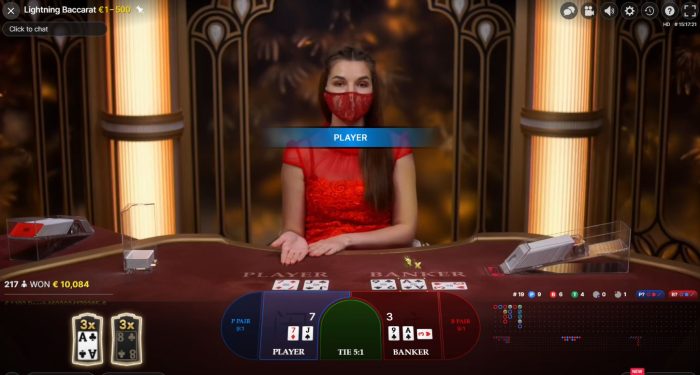 Lightning Baccarat Spelen