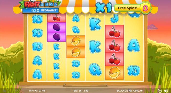 Free Spins van Fruit Shop Megaways