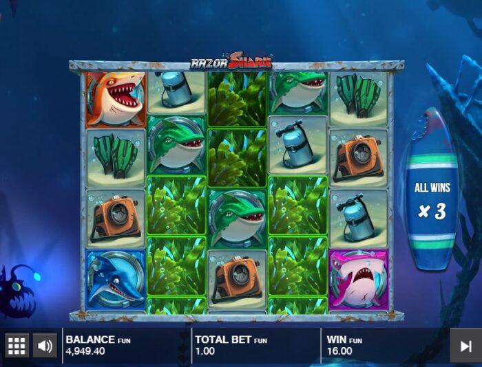 Free Spins van Razor Shark