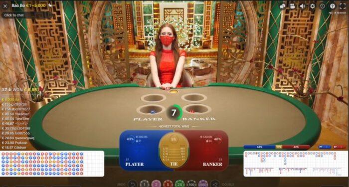 Bac Bo Spelen in het Live Casino