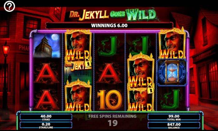 Dr. Jekyll Goes Wild Unlimited Hyde Spins