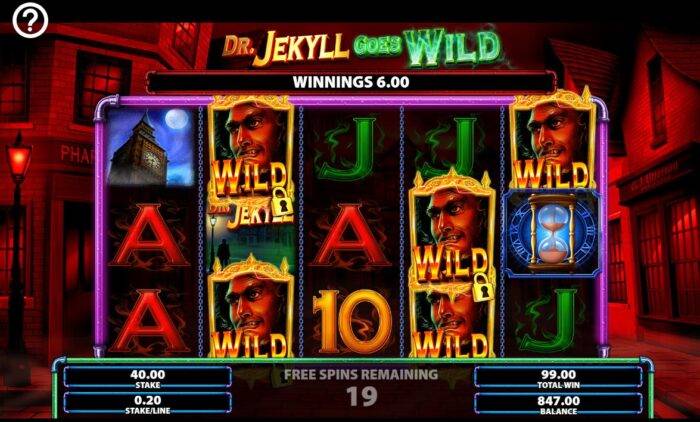 Dr. Jekyll Goes Wild Unlimited Hyde Spins