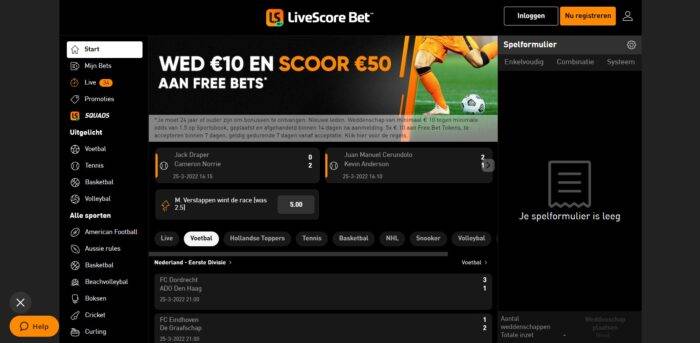 LiveScore Bet Review