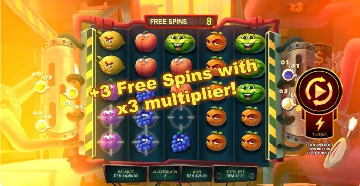 Fruit Factory Free Spins