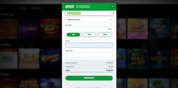 Neteller storten in het casino