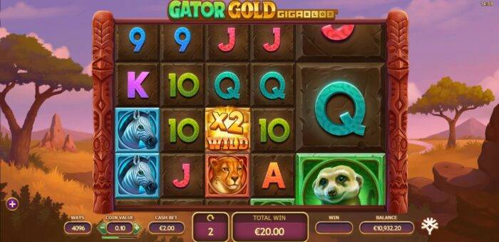 Gator Gold Gigablox Free Spins