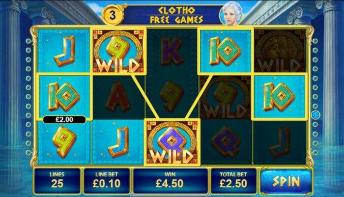 Age of the Gods Fate Sisters Clotho Free Spins